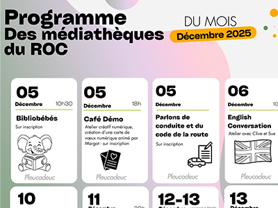 Programme du mois de décembre ROC
