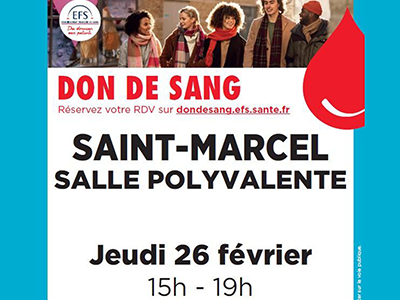 Don de Sang à Saint-Marcel